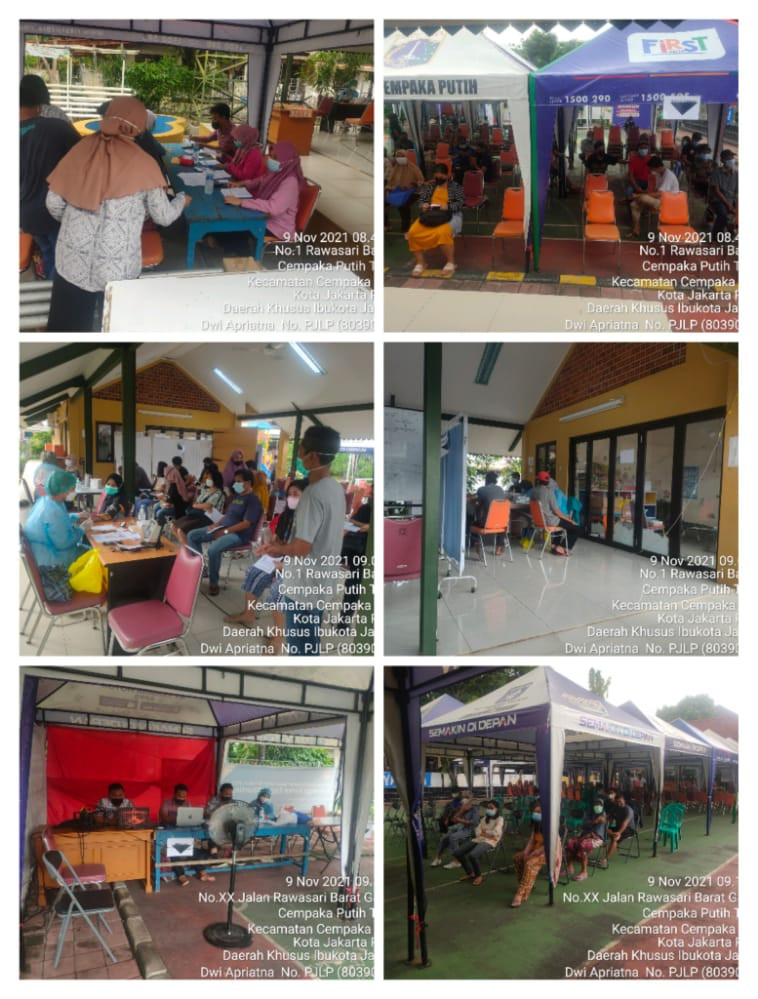 Kegiatan Vaksin di RPTRA Matahari